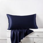 Navy Silk Pillowcases Australia