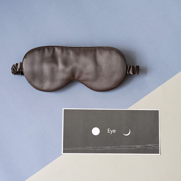Black Printed Silk Eye Mask Australia Black Printed Silk Eye Mask Australia