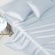Alice Blue 22 Momme Mulberry Silk Flat Sheet Australia Alice Blue 22 Momme Mulberry Silk Flat Sheet Australia