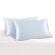 Alice Blue 22 Momme Mulberry Silk Pillowcase with Hidden Zipper Australia Alice Blue 22 Momme Mulberry Silk Pillowcase with Hidden Zipper Australia