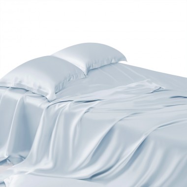 Alice Blue 22 Momme Mulberry Silk Sheet Set Australia