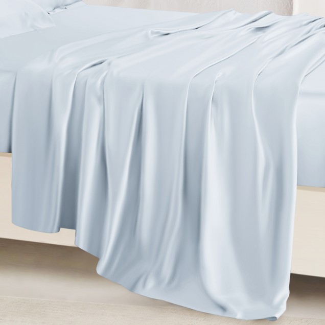 Alice Blue 22 Momme Mulberry Silk Sheet Set Australia