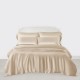 Beige 3 PCS 22 Momme Mulberry Silk Duvet Cover Set Australia