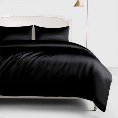 Black 22 Momme Mulberry Silk Duvet Cover Australia