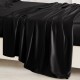 Black 22 Momme Mulberry Silk Flat Sheet Australia Black 22 Momme Mulberry Silk Flat Sheet Australia
