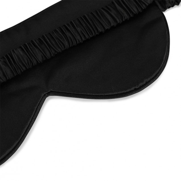 Black Flower Silk Sleep Mask Australia