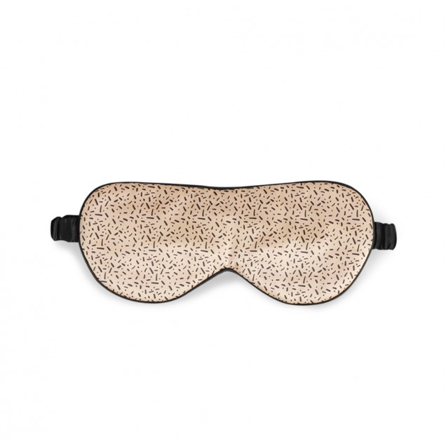 Black & Gold Silk Sleep Mask Australia