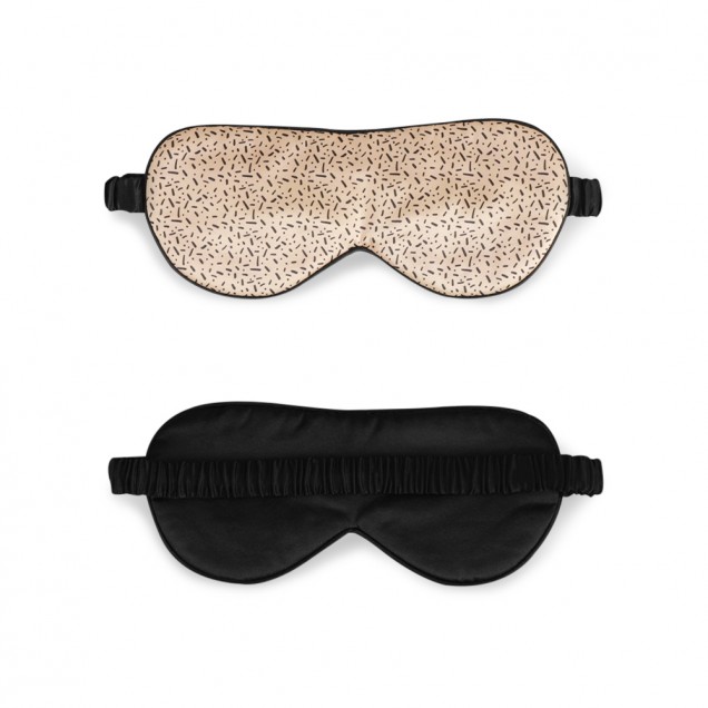 Black & Gold Silk Sleep Mask Australia