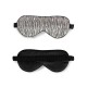 Black & Silver Silk Sleep Mask Australia