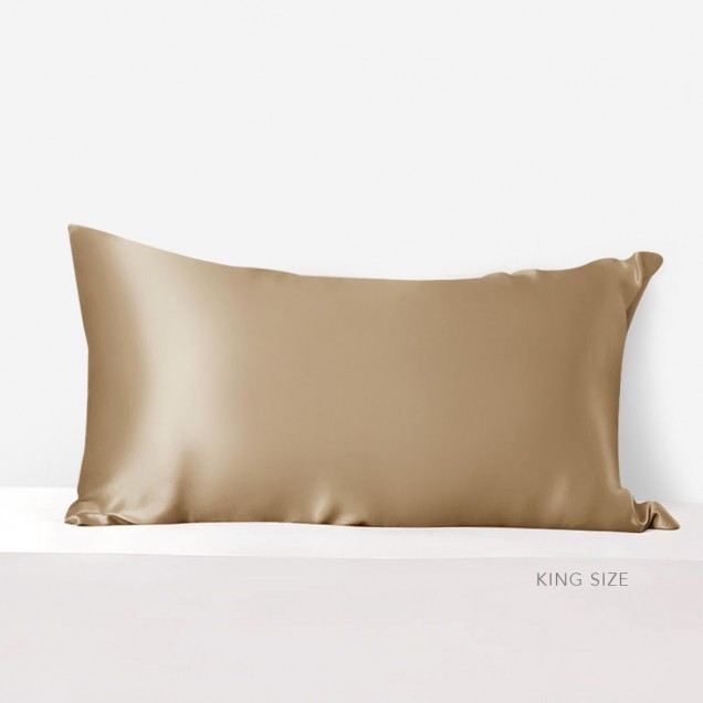 Cappuccino 22 Momme Mulberry Silk Pillowcase with Hidden Zipper Australia Cappuccino 22 Momme Mulberry Silk Pillowcase with Hidden Zipper Australia