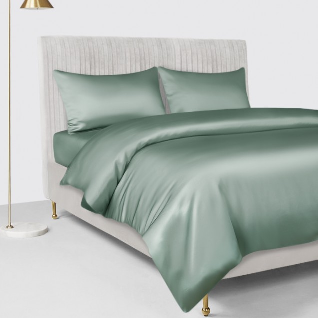 Celadon Green 22 Momme Mulberry Silk Duvet Cover Australia Celadon Green 22 Momme Mulberry Silk Duvet Cover Australia