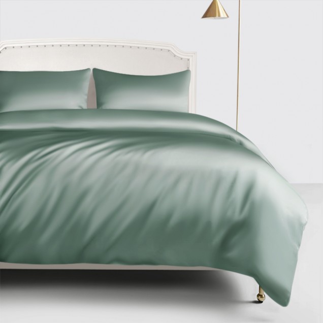 Celadon Green 22 Momme Mulberry Silk Duvet Cover Australia Celadon Green 22 Momme Mulberry Silk Duvet Cover Australia