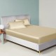 Champagne 22 Momme Mulberry Silk Fitted Sheet Australia Champagne 22 Momme Mulberry Silk Fitted Sheet Australia