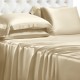 Champagne 22 Momme Mulberry Silk Sheet Set Australia Champagne 22 Momme Mulberry Silk Sheet Set Australia