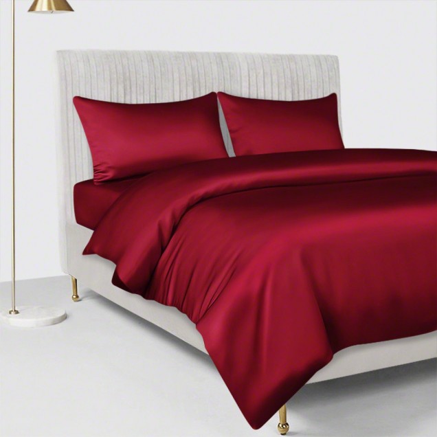 Claret 22 Momme Mulberry Silk Duvet Cover Australia Claret 22 Momme Mulberry Silk Duvet Cover Australia