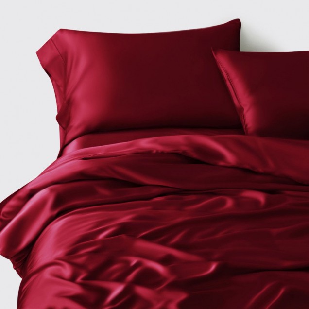 Claret 22 Momme Mulberry Silk Duvet Cover Australia Claret 22 Momme Mulberry Silk Duvet Cover Australia