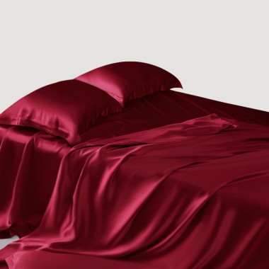 Claret 22 Momme Mulberry Silk Sheet Set Australia