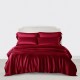 Claret 3 PCS 22 Momme Mulberry Silk Duvet Cover Set Australia Claret 3 PCS 22 Momme Mulberry Silk Duvet Cover Set Australia