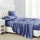 Dark Blue 22 Momme Mulberry Silk Flat Sheet Australia Dark Blue 22 Momme Mulberry Silk Flat Sheet Australia