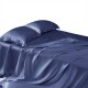 Dark Blue 22 Momme Mulberry Silk Flat Sheet Australia Dark Blue 22 Momme Mulberry Silk Flat Sheet Australia