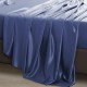 Dark Blue 22 Momme Mulberry Silk Flat Sheet Australia Dark Blue 22 Momme Mulberry Silk Flat Sheet Australia