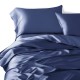 Dark Blue 3 PCS 22 Momme Mulberry Silk Duvet Cover Set Australia Dark Blue 3 PCS 22 Momme Mulberry Silk Duvet Cover Set Australia