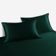 Dark Green 22 Momme Mulberry Silk Pillowcase with Hidden Zipper Australia Dark Green 22 Momme Mulberry Silk Pillowcase with Hidden Zipper Australia