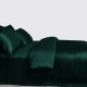 Dark Green 3 PCS 22 Momme Mulberry Silk Duvet Cover Set Australia Dark Green 3 PCS 22 Momme Mulberry Silk Duvet Cover Set Australia
