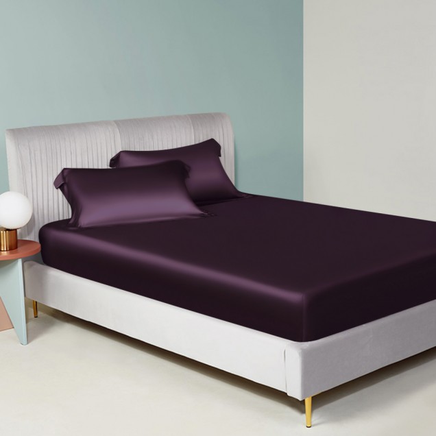 Grape 22 Momme Mulberry Silk Sheet Set Australia Grape 22 Momme Mulberry Silk Sheet Set Australia