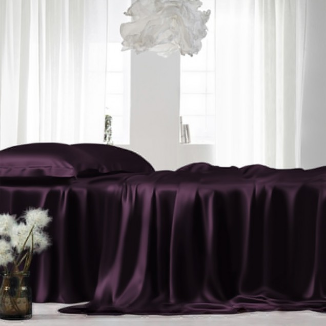 Grape 22 Momme Mulberry Silk Sheet Set Australia Grape 22 Momme Mulberry Silk Sheet Set Australia