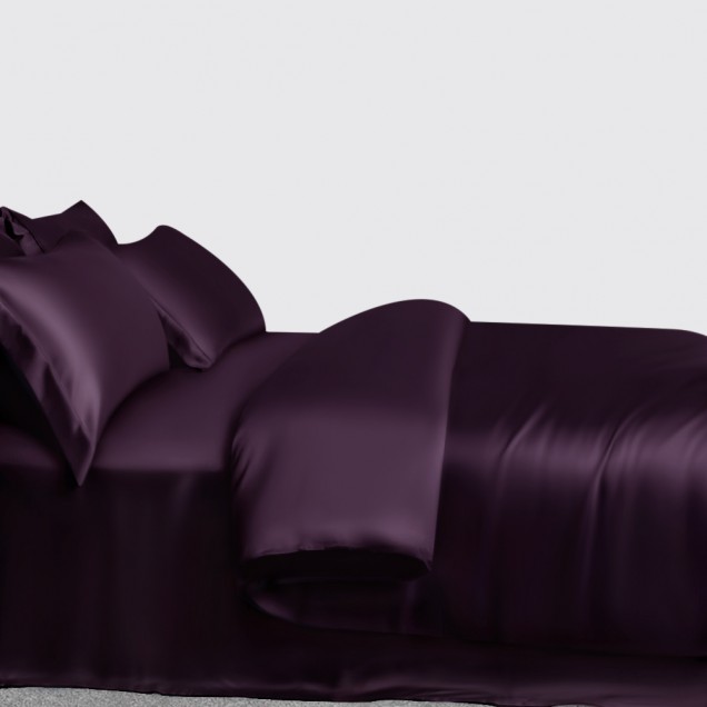 Grape 3 PCS 22 Momme Mulberry Silk Duvet Cover Set Australia Grape 3 PCS 22 Momme Mulberry Silk Duvet Cover Set Australia