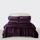 Grape 3 PCS 22 Momme Mulberry Silk Duvet Cover Set Australia Grape 3 PCS 22 Momme Mulberry Silk Duvet Cover Set Australia