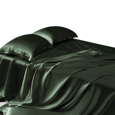 Hunter Green 22 Momme Mulberry Silk Sheet Set Australia