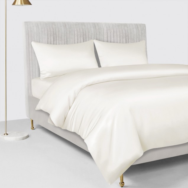 Ivory 22 Momme Mulberry Silk Duvet Cover Australia