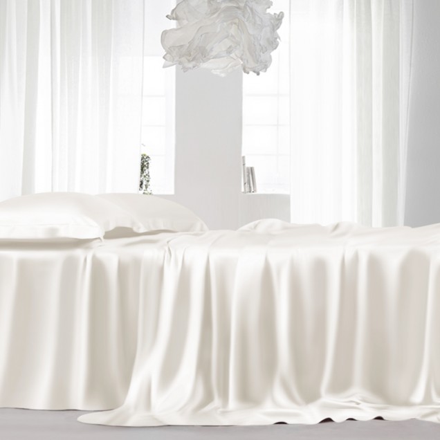 Ivory 22 Momme Mulberry Silk Sheet Set Australia Ivory 22 Momme Mulberry Silk Sheet Set Australia