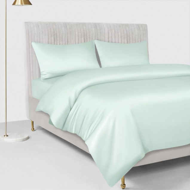 Light Cyan 22 Momme Mulberry Silk Duvet Cover Australia Light Cyan 22 Momme Mulberry Silk Duvet Cover Australia