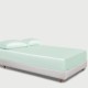 Light Cyan 22 Momme Mulberry Silk Fitted Sheet Australia Light Cyan 22 Momme Mulberry Silk Fitted Sheet Australia