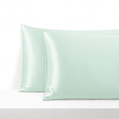 Light Cyan Envelope 22 Momme Mulberry Silk Pillowcase Australia