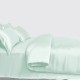 Light Cyan 3 PCS 22 Momme Mulberry Silk Duvet Cover Set Australia Light Cyan 3 PCS 22 Momme Mulberry Silk Duvet Cover Set Australia