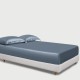 Misty Blue 22 Momme Mulberry Silk Fitted Sheet Australia Misty Blue 22 Momme Mulberry Silk Fitted Sheet Australia
