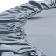 Misty Blue 22 Momme Mulberry Silk Fitted Sheet Australia Misty Blue 22 Momme Mulberry Silk Fitted Sheet Australia