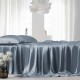 Misty Blue 22 Momme Mulberry Silk Flat Sheet Australia Misty Blue 22 Momme Mulberry Silk Flat Sheet Australia