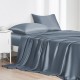 Misty Blue 22 Momme Mulberry Silk Flat Sheet Australia Misty Blue 22 Momme Mulberry Silk Flat Sheet Australia