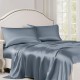 Misty Blue 22 Momme Mulberry Silk Flat Sheet Australia Misty Blue 22 Momme Mulberry Silk Flat Sheet Australia