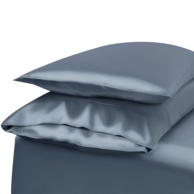 Misty Blue Envelope 22 Momme Mulberry Silk Pillowcase Australia
