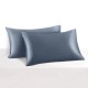 Misty Blue 22 Momme Mulberry Silk Pillowcase with Hidden Zipper Australia Misty Blue 22 Momme Mulberry Silk Pillowcase with Hidden Zipper Australia