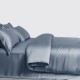 Misty Blue 3 PCS 22 Momme Mulberry Silk Duvet Cover Set Australia Misty Blue 3 PCS 22 Momme Mulberry Silk Duvet Cover Set Australia