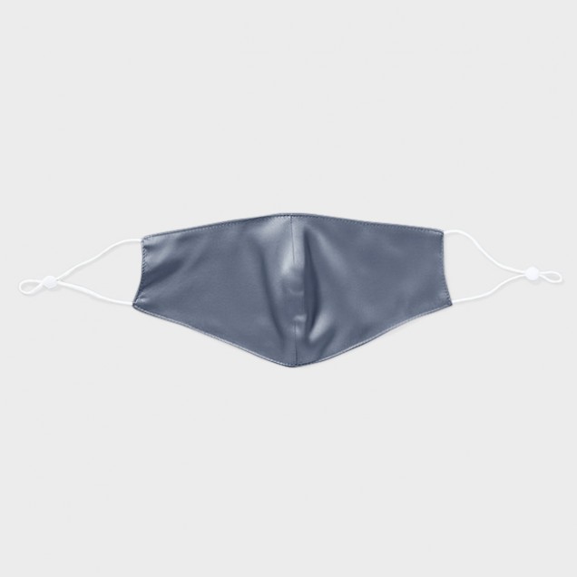 Misty Blue & White Double-Sided 22 Momme Silk Face Mask Australia Misty Blue & White Double-Sided 22 Momme Silk Face Mask Australia