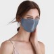 Misty Blue & White Double-Sided 22 Momme Silk Face Mask Australia Misty Blue & White Double-Sided 22 Momme Silk Face Mask Australia