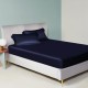 Navy 22 Momme Mulberry Silk Sheet Set Australia Navy 22 Momme Mulberry Silk Sheet Set Australia